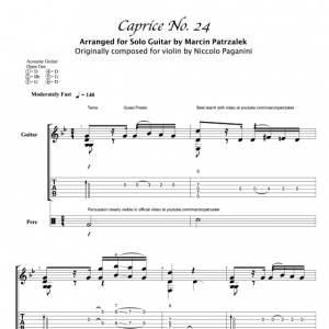 Paganini’s Caprice no. 24 – TABS